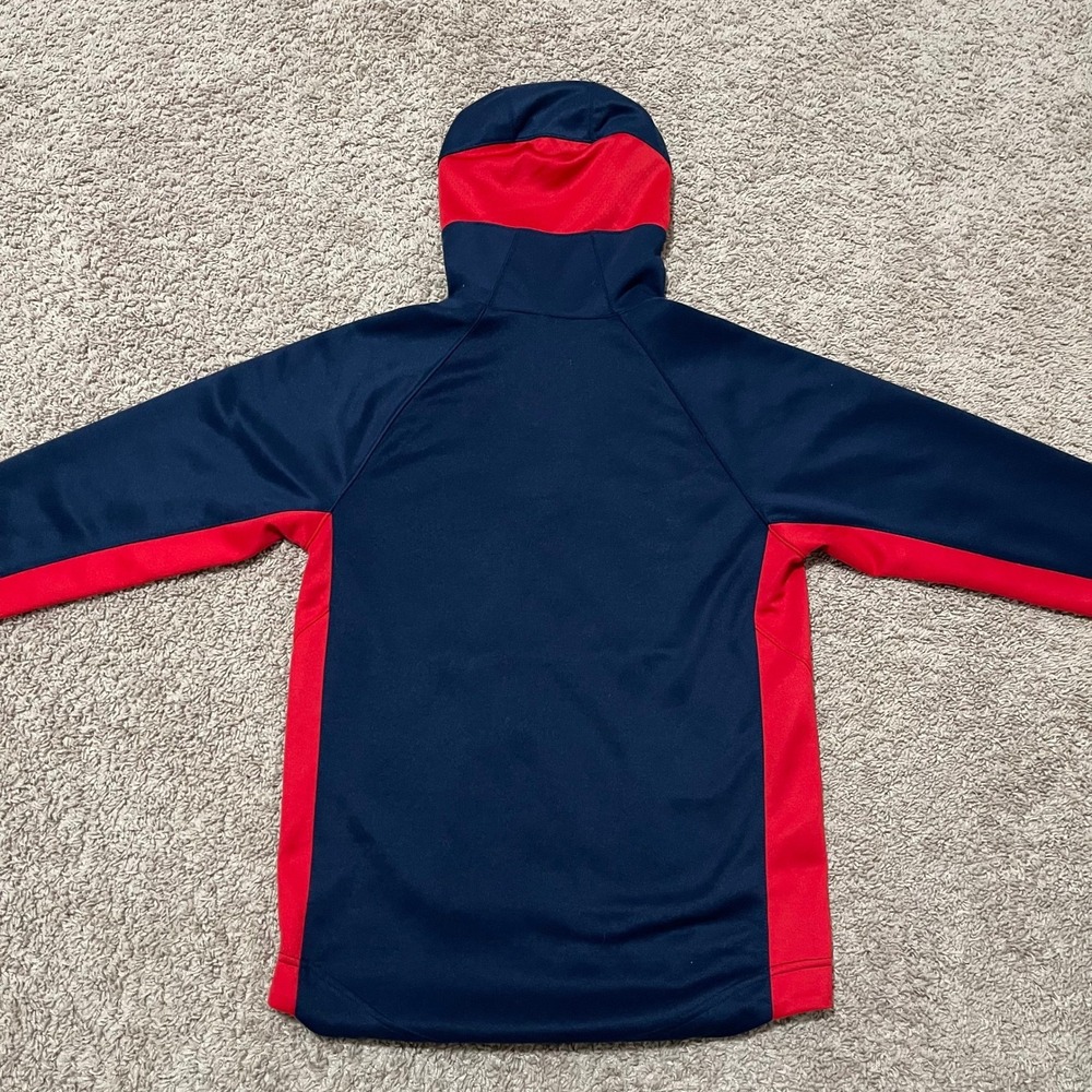 Gonzaga University Bulldogs Hoodie Mens Small Navy Blue Red Nike Basketball - Picture 6 of 12